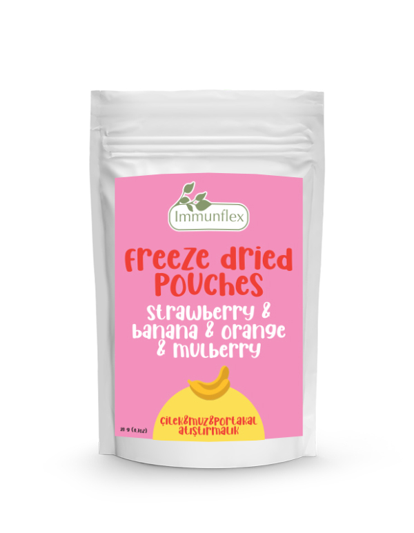 Freeze Dried Çilek & Muz & Portakal Atıştırmalık